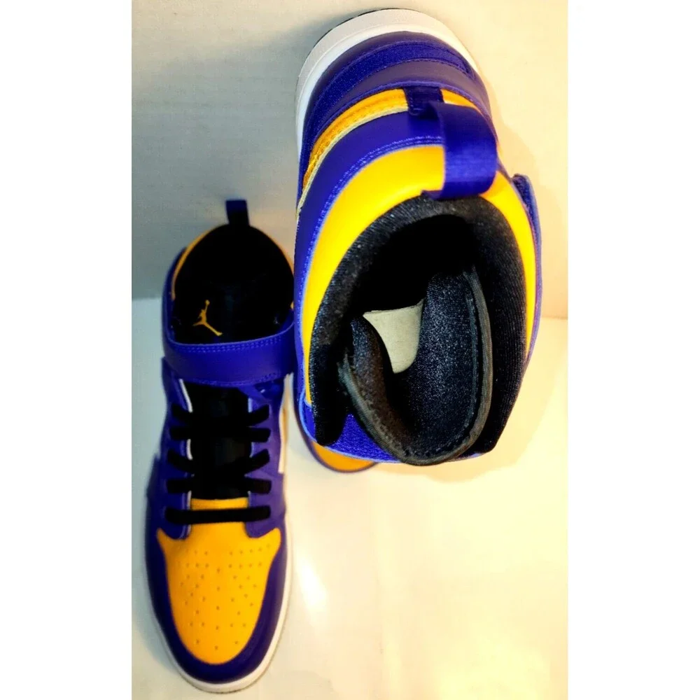 Jordan 1 High Fly Ease Lakers 2022 Size 10.5